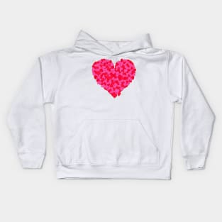 Valentines Red Hearts, I Love You A Million Pieces Of My Heart Matching Couple Kids Hoodie